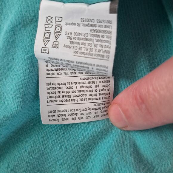 Champion Classic Tee Chromatic Script Portal Teal Women's XL - Picture 6 of 6